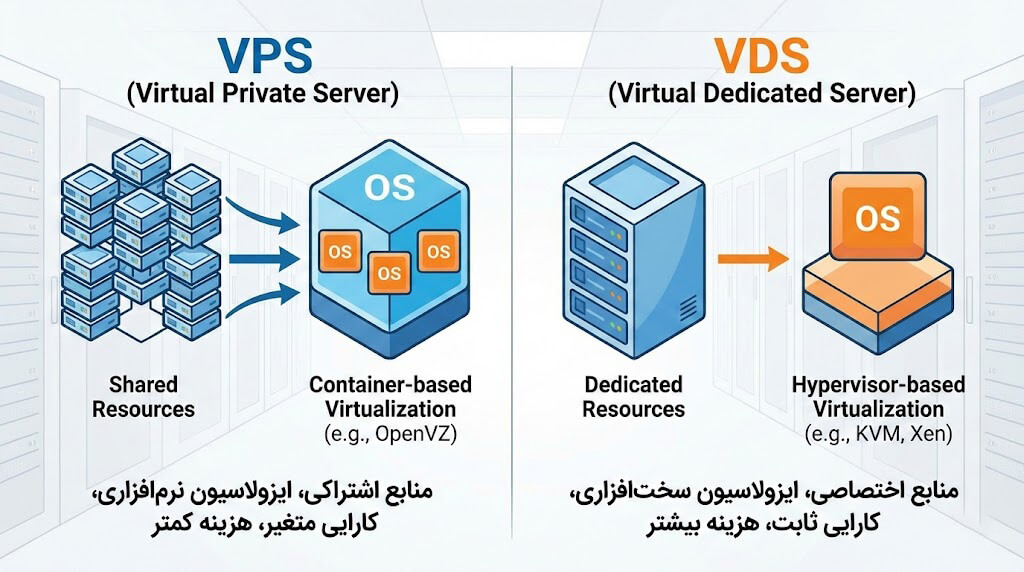 مقایسه VPS با VDS