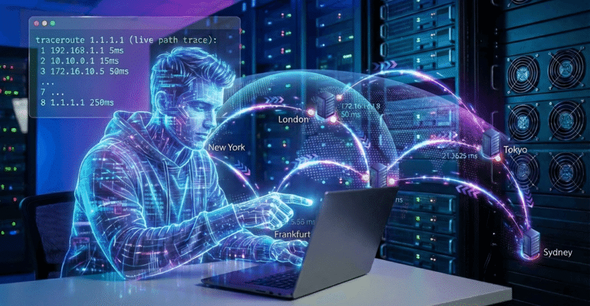 دستور Traceroute در لینوکس