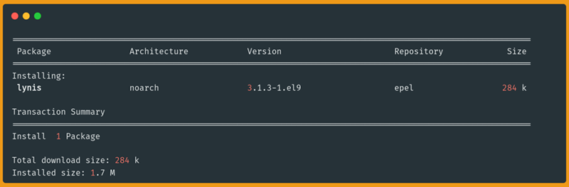 نصب Lynis روی Rocky